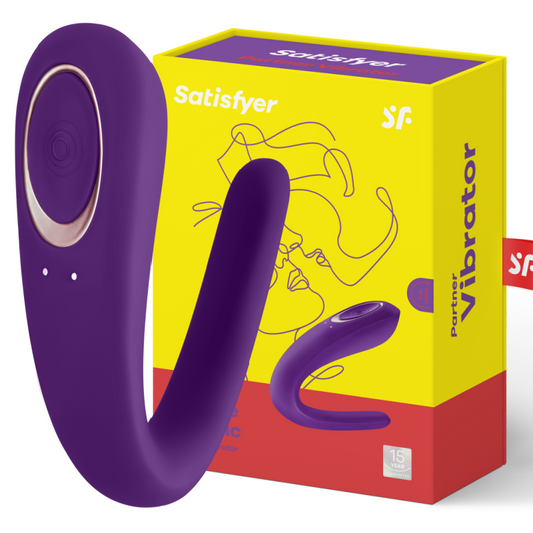 SATISFYER - PARTNER TOY VIBRATOR STIMULATING BOTH PARTNERS - Happytoys Sexshop: online sex shop for Feeling Happy & Easy 😊 - Discreet geleverd