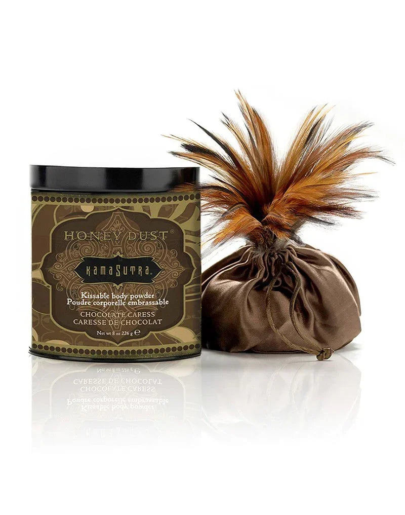 Kamasutra - Honey Dust Body Talc - Chocolate Caress - Happytoys Sexshop: online sex shop for Feeling Happy & Easy 😊 - Discreet geleverd