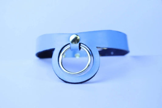 Pastel Blue BDSM Collar BDSM Submissive Jewelry Petplay Accessory - Happytoys Sexshop: online sex shop for Feeling Happy & Easy π - Discreet geleverd