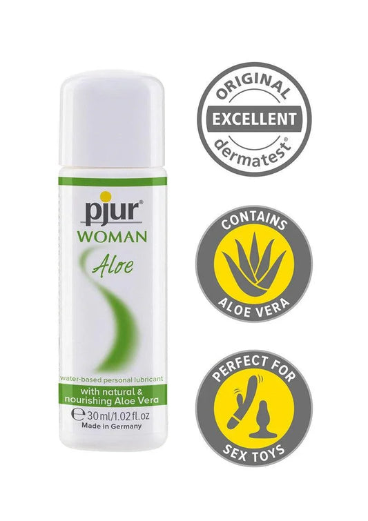 pjur Woman Aloe WB 30ml Glijmiddel - Happytoys Sexshop: Toys for Feeling Happy & Easy π - Discreet geleverd