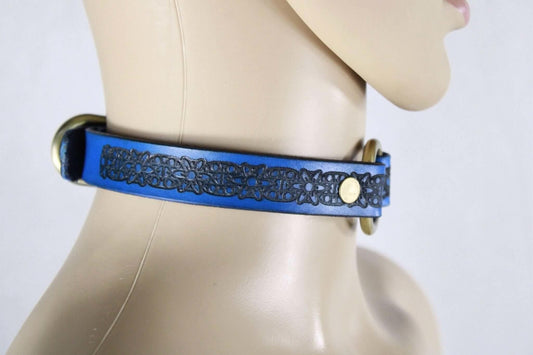 Day Collar Floral Pattern BDSM Collar Elegant Submissive Daywear - Happytoys Sexshop: online sex shop for Feeling Happy & Easy π - Discreet geleverd