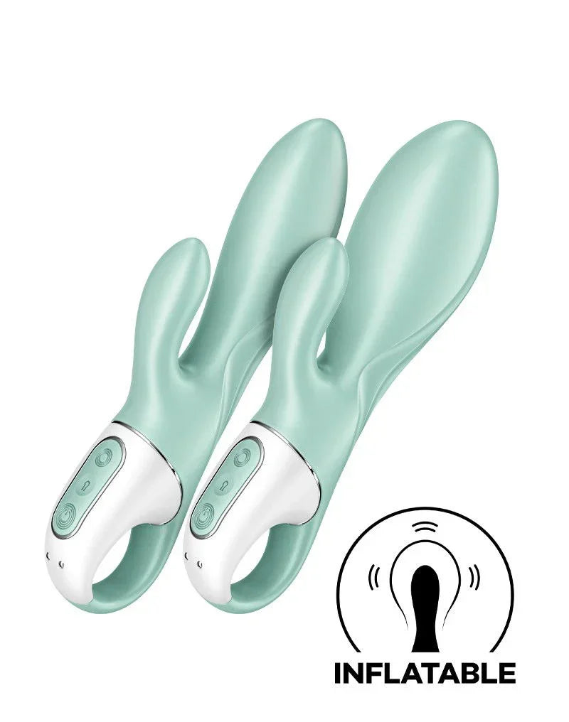 satisfyer-air-pump-bunny-5-inflatable-rabbit-vibrator-with-app-control-mint_11 @ Happytoys Sexshop: online sex shop for Feeling Happy & Easy 😊 the erotic store owned by a woman