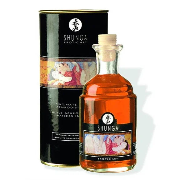 Intimate Kisses Warming Oil - Orange Fantasy 100 ml. By Shunga - Happytoys Sexshop: Toys for Feeling Happy & Easy π - Discreet geleverd