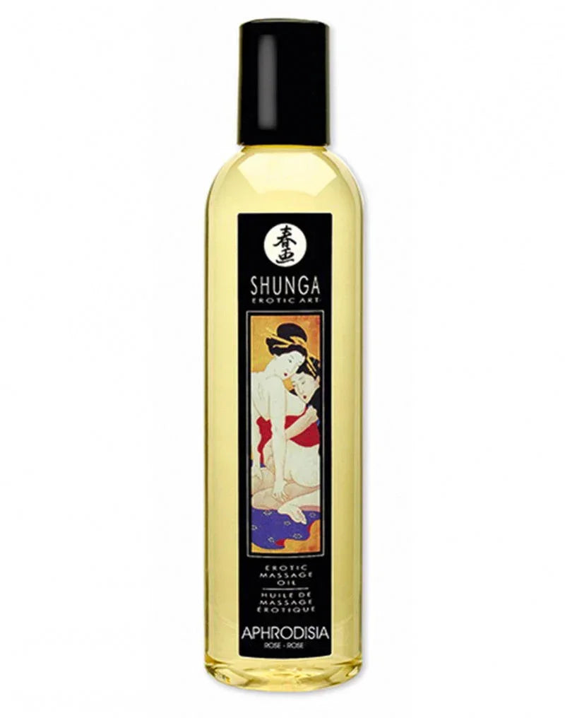 Shunga - Massage olie - Aphorodisia Roses 250 ml. - Happytoys Sexshop: online sex shop for Feeling Happy & Easy 😊 - Discreet geleverd