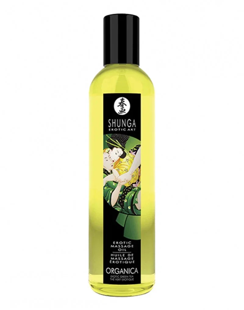 shunga-massage-oil-organica-green-tea-250-ml_01_793f16f4-38b8-4882-a809-ba7ff5d3c829 @ Happytoys Sexshop: online sex shop for Feeling Happy & Easy 😊 the erotic store owned by a woman