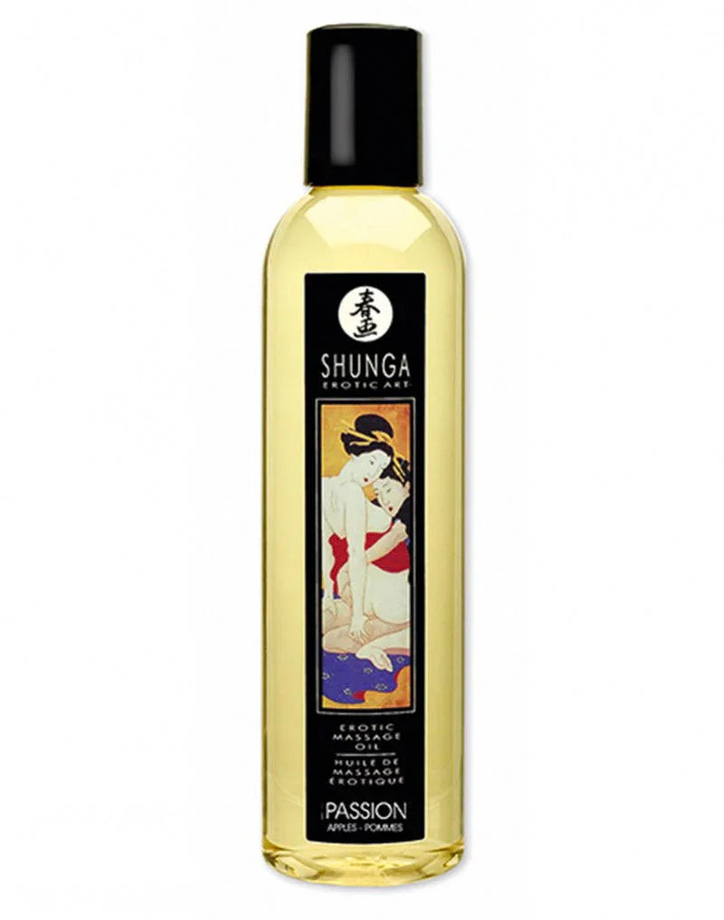 Shunga - Massage olie - Passion Apples 250 ml. - Happytoys Sexshop: Toys for Feeling Happy & Easy š - Discreet geleverd