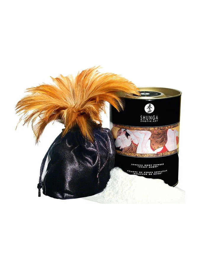 Shunga - Sweet Snow Body Powder - Raspberry Feeling 228 gr. - Happytoys Sexshop: online sex shop for Feeling Happy & Easy 😊 - Discreet geleverd