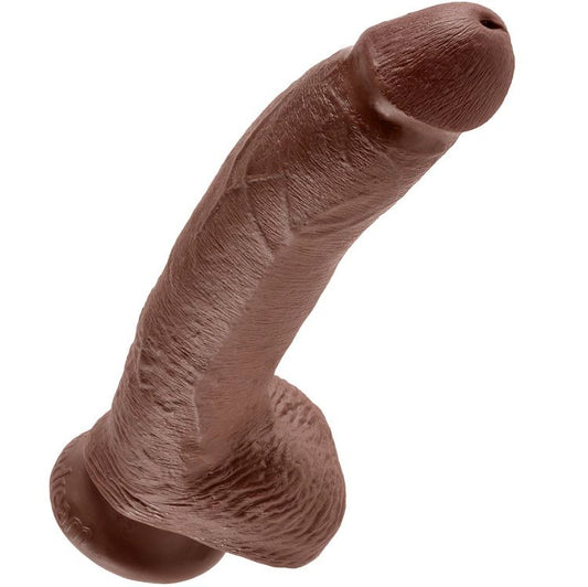 KING COCK 9" COCK BROWN WITH BALLS 22.9 CM