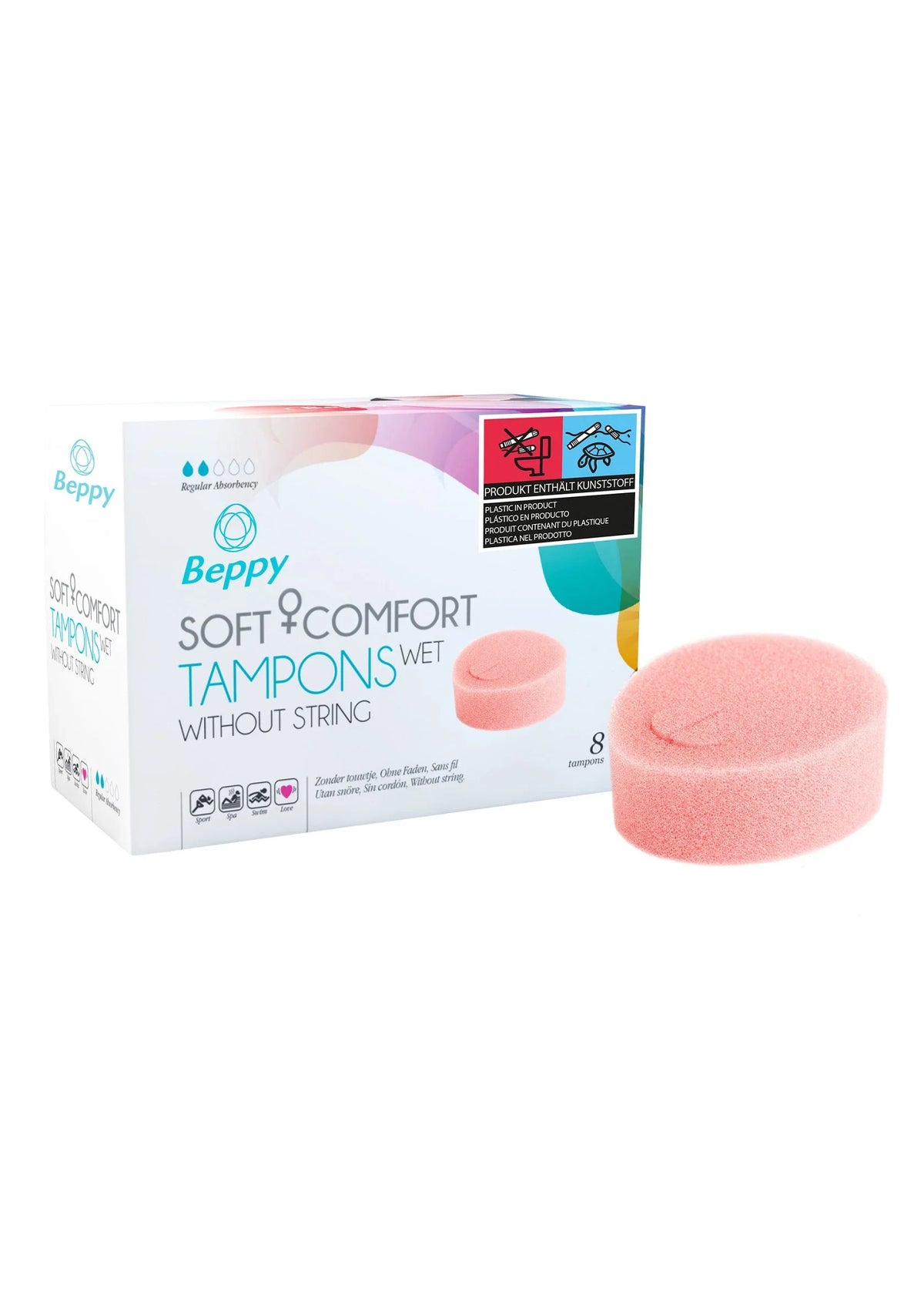 Bestel: Soft & Comfort Wet 8pcs by Beppy - bij Happytoys.nl, happytoys.be, Happytoys.ae: erotische sex webshop | liever Happy dan Easy ⭐⭐⭐⭐⭐
