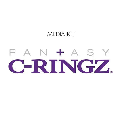 Fantasy C-Ringz purple and black sexual wellness rings packaging on light background