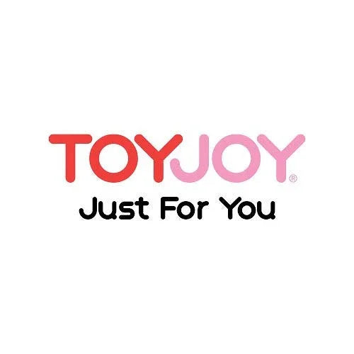 ToyJoy logo with red and pink text and slogan Just For You in black on white background