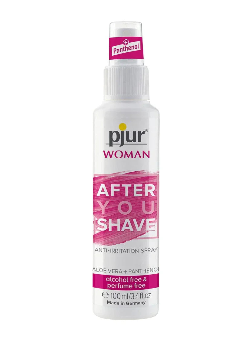 Pjur Woman After You Shave anti-irritation spray bottle, 100ml, aloe vera and panthenol