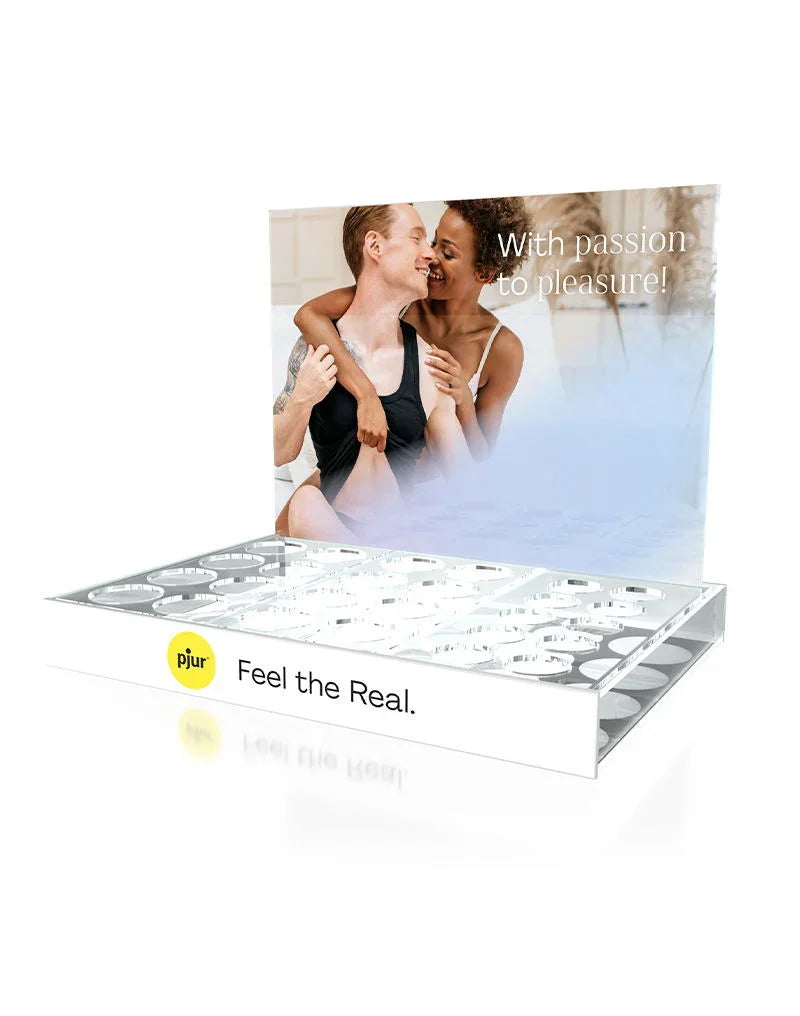 pjur - Acryl Display - Wit - Happytoys Sexshop: Toys for Feeling Happy & Easy 😊 - Discreet geleverd