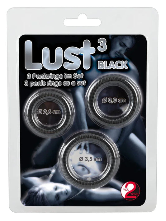 Lust Cock Ring Trio - Happytoys Sexshop: Toys for Feeling Happy & Easy 😊 - Discreet geleverd