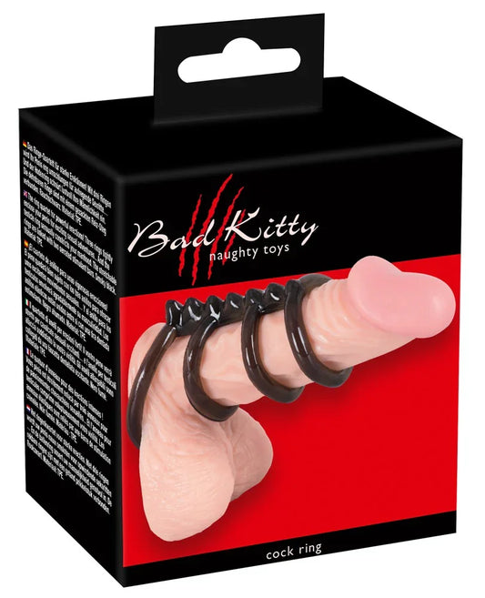 Cock/testicle Ring 4 rings - Happytoys Sexshop: Toys for Feeling Happy & Easy 😊 - Discreet geleverd