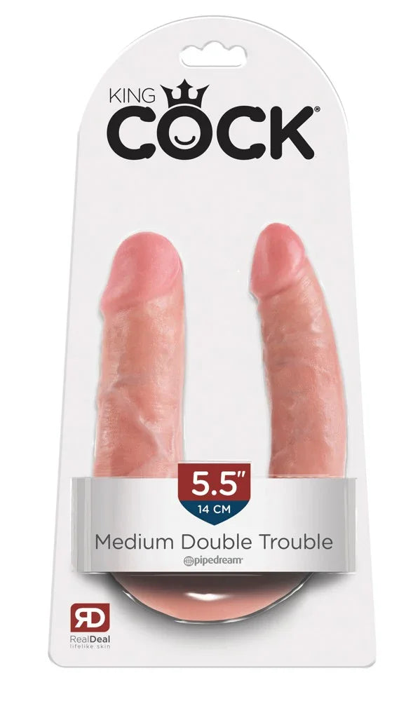 King Cock Double Trouble - Happytoys Sexshop: Toys for Feeling Happy & Easy 😊 - Discreet geleverd