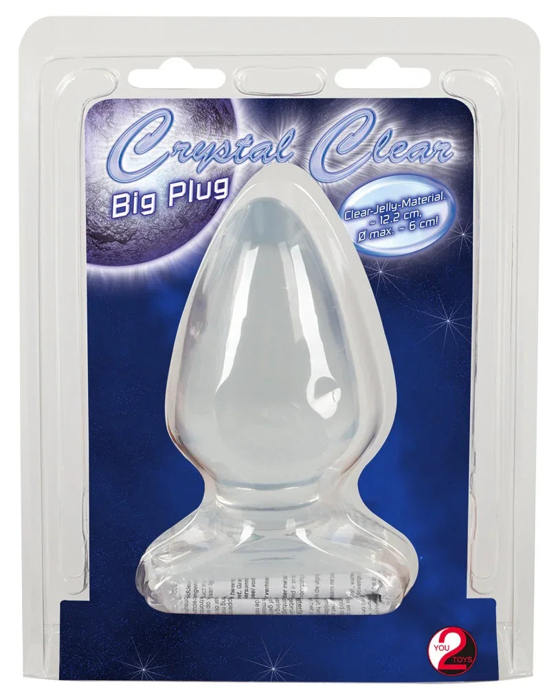 Crystal Clear Big Plug - Happytoys Sexshop: Toys for Feeling Happy & Easy 😊 - Discreet geleverd