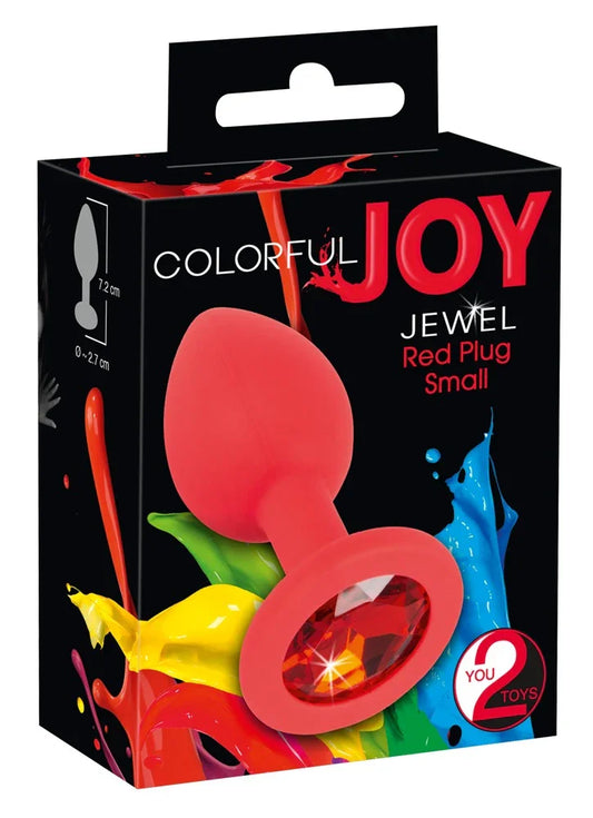 Jewel Red Plug Small - Happytoys Sexshop: Toys for Feeling Happy & Easy 😊 - Discreet geleverd