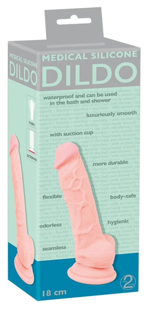Medical Silicone Dildo - Happytoys Sexshop: Toys for Feeling Happy & Easy 😊 - Discreet geleverd