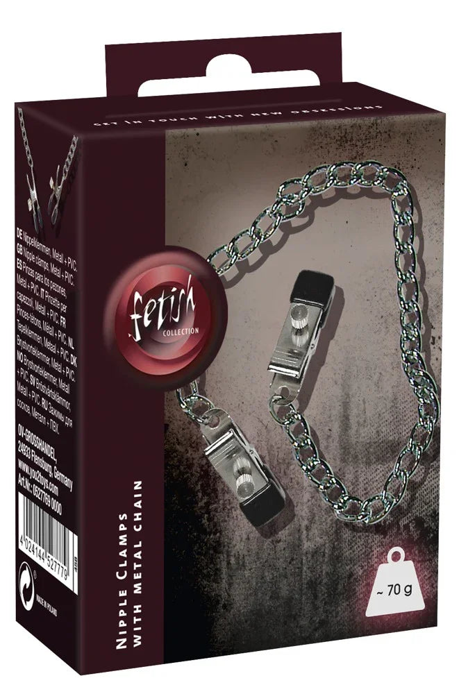 Boob Chain with Nipple Clamps - Happytoys Sexshop: Toys for Feeling Happy & Easy 😊 - Discreet geleverd