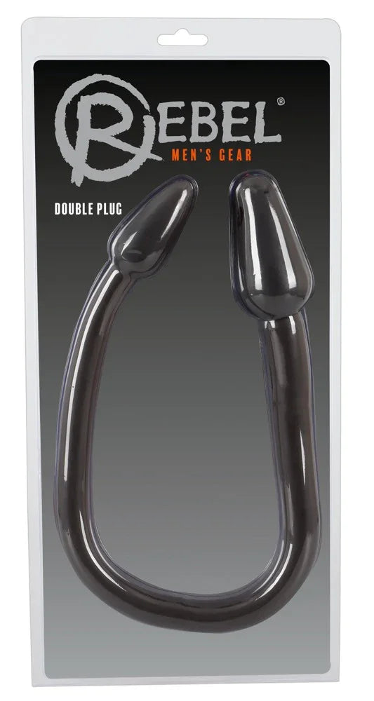 Double Plug Black - Happytoys Sexshop: Toys for Feeling Happy & Easy 😊 - Discreet geleverd