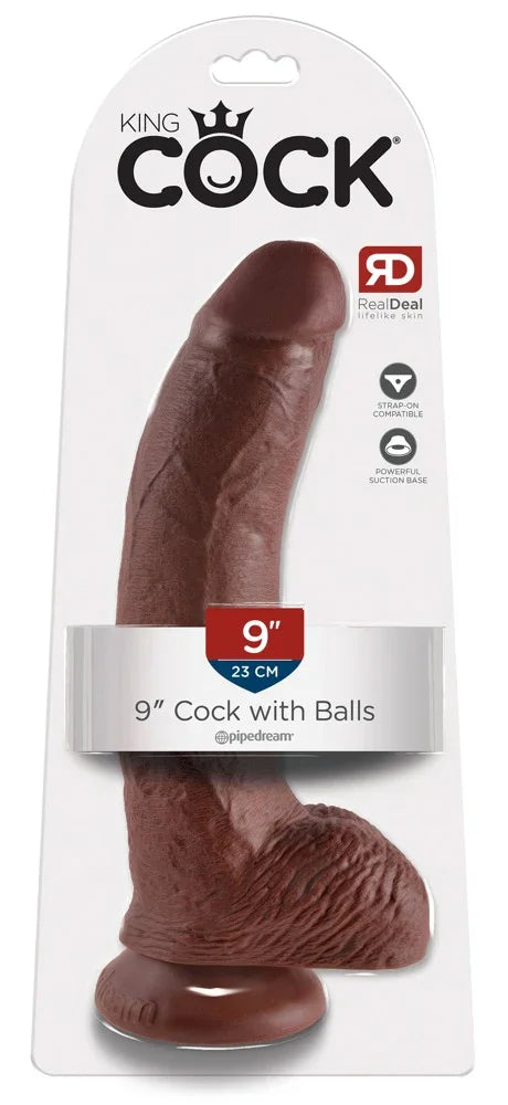Cock 9" with Balls - Happytoys Sexshop: Toys for Feeling Happy & Easy 😊 - Discreet geleverd