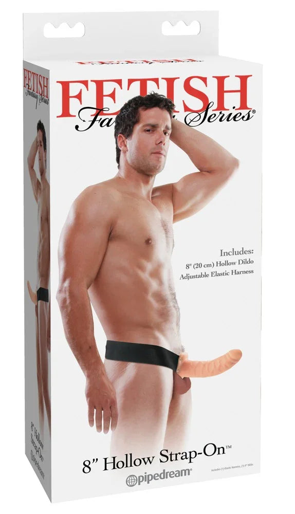 8“ Hollow Strap-on - Happytoys Sexshop: Toys for Feeling Happy & Easy 😊 - Discreet geleverd