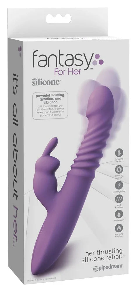 her thrusting silicone rabbit - Happytoys Sexshop: Toys for Feeling Happy & Easy 😊 - Discreet geleverd