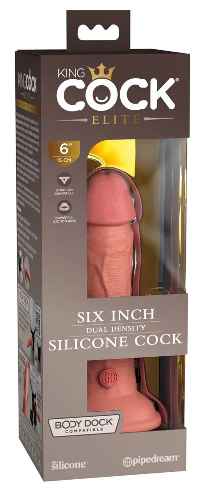 6" Dual Density Silicone Cock - Happytoys Sexshop: Toys for Feeling Happy & Easy 😊 - Discreet geleverd