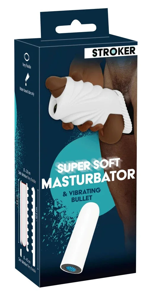 Super Soft Masturbator & Vibrating Bullet - Happytoys Sexshop: Toys for Feeling Happy & Easy 😊 - Discreet geleverd