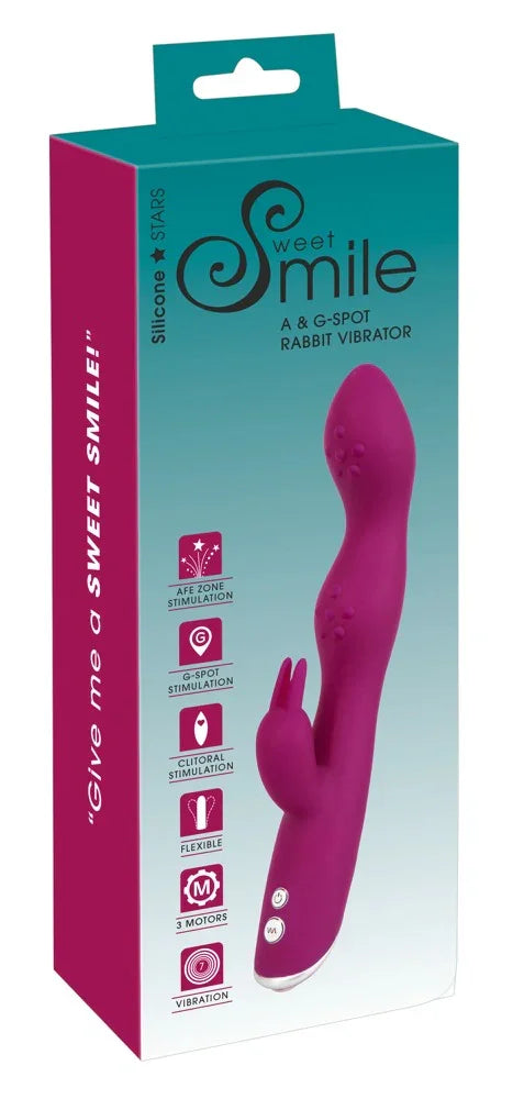 A & G-Spot Rabbit Vibrator - Happytoys Sexshop: Toys for Feeling Happy & Easy 😊 - Discreet geleverd