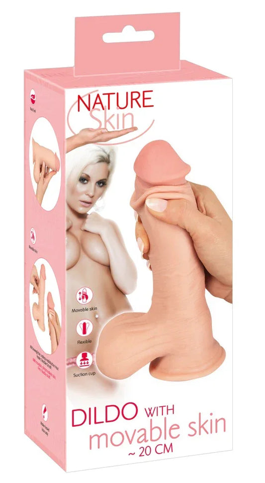 Dildo with movable Skin - Happytoys Sexshop: Toys for Feeling Happy & Easy 😊 - Discreet geleverd