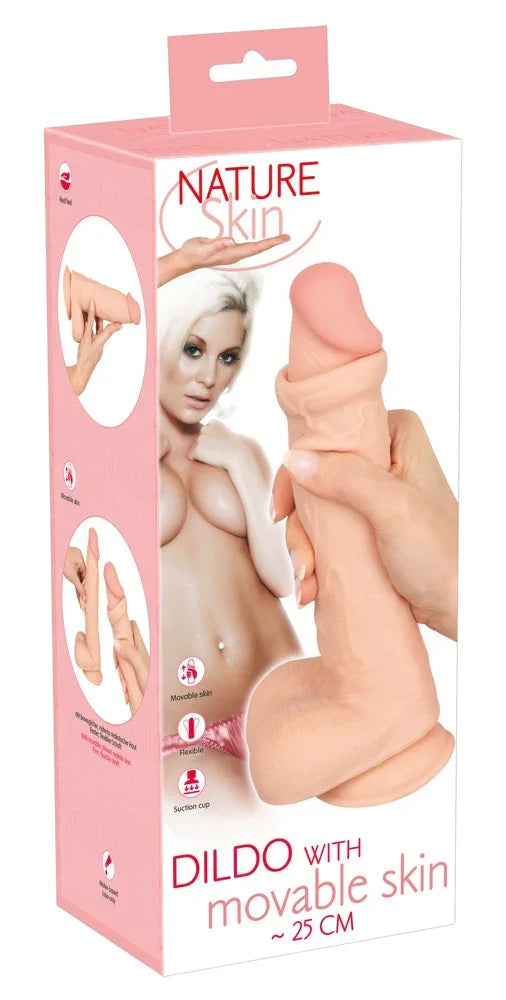 Dildo with movable Skin - Happytoys Sexshop: Toys for Feeling Happy & Easy 😊 - Discreet geleverd