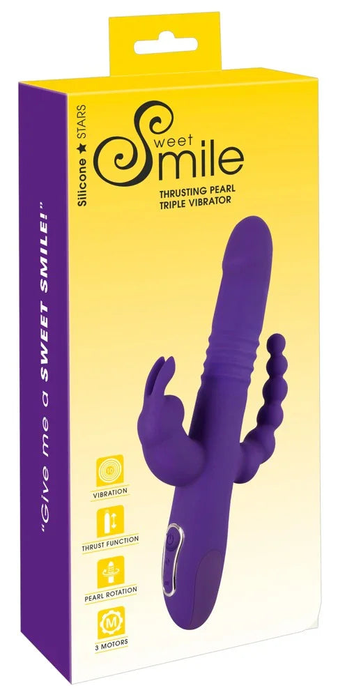 Thrusting Pearl Triple Vibrator - Happytoys Sexshop: Toys for Feeling Happy & Easy 😊 - Discreet geleverd