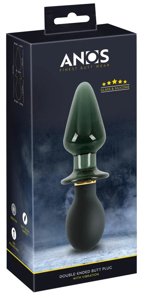 Double-ended Butt Plug with Vibration - Happytoys Sexshop: Toys for Feeling Happy & Easy 😊 - Discreet geleverd