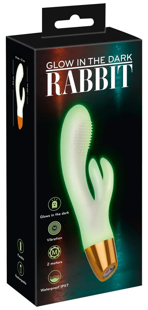 Glow in the dark Rabbit - Happytoys Sexshop: Toys for Feeling Happy & Easy 😊 - Discreet geleverd