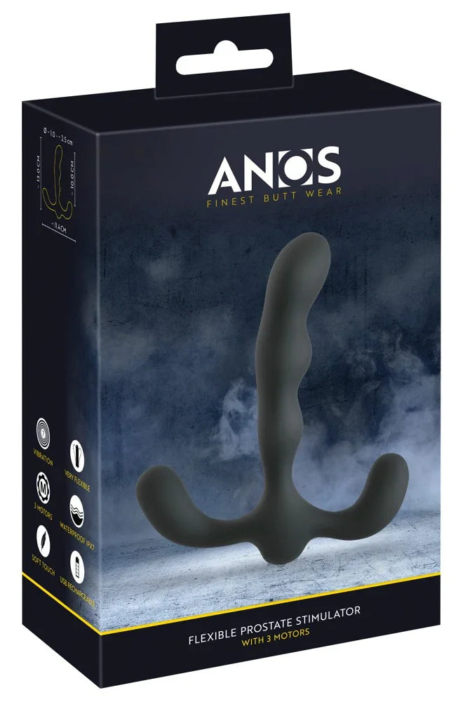 Flexible Prostate Stimulator with 3 Motors - Happytoys Sexshop: Toys for Feeling Happy & Easy 😊 - Discreet geleverd