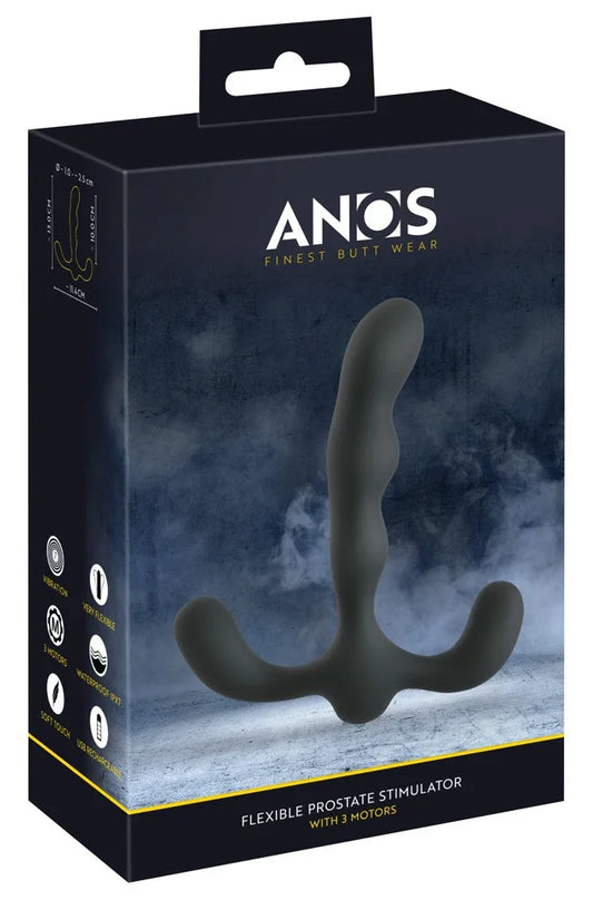 Flexible Prostate Stimulator with 3 Motors - Happytoys Sexshop: Toys for Feeling Happy & Easy 😊 - Discreet geleverd