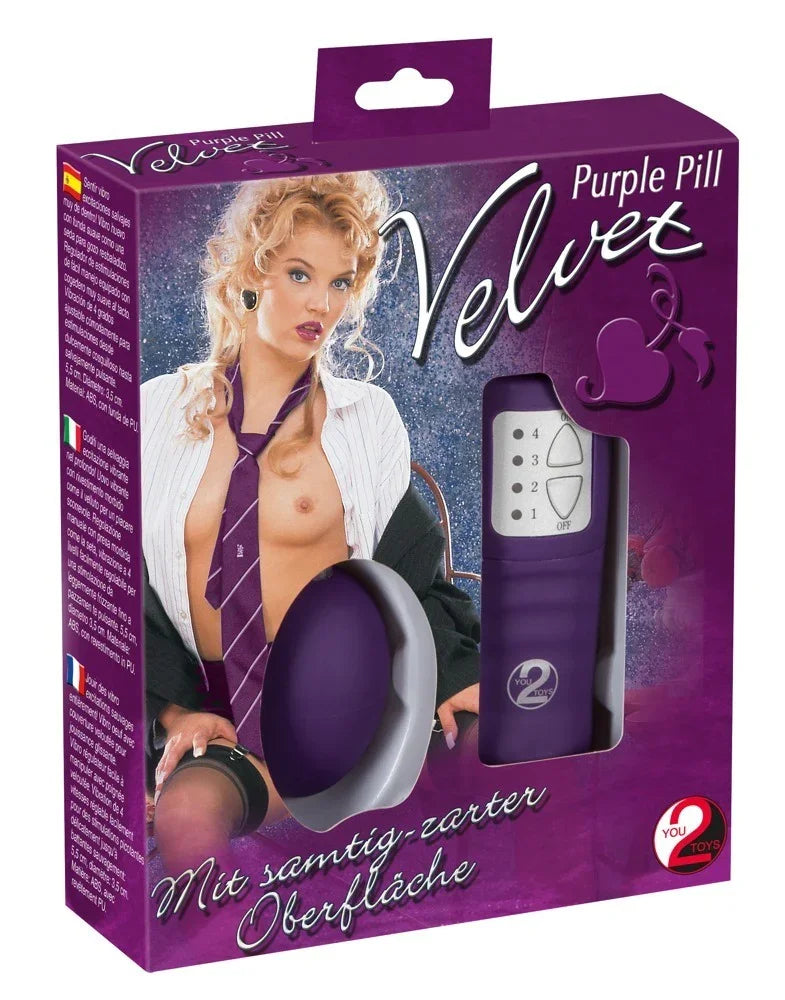 Velvet Purple Pill - Happytoys Sexshop: Toys for Feeling Happy & Easy 😊 - Discreet geleverd