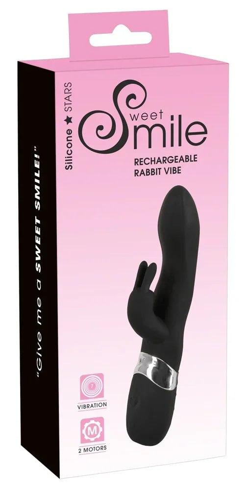 Rechargeable Rabbit Vibe - Happytoys Sexshop: Toys for Feeling Happy & Easy 😊 - Discreet geleverd