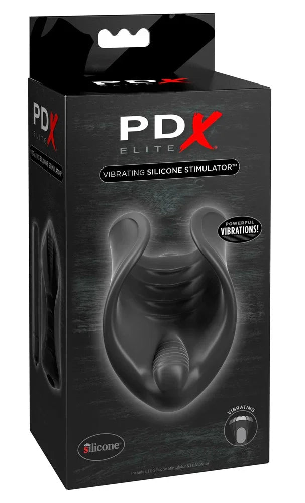 PDX Elite Vibrating Silicone Stimulator - Happytoys Sexshop: Toys for Feeling Happy & Easy 😊 - Discreet geleverd