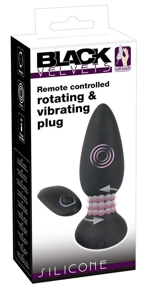 Remote controlled rotating & vibrating plug - Happytoys Sexshop: Toys for Feeling Happy & Easy 😊 - Discreet geleverd