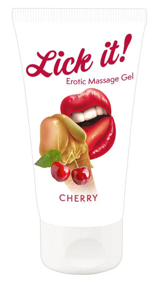 Erotic Massage Gel Cherry - Happytoys Sexshop: Toys for Feeling Happy & Easy 😊 - Discreet geleverd