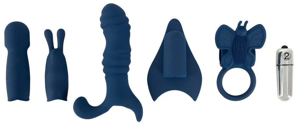 Bullet Set with 5 Attachments - Happytoys Sexshop: Toys for Feeling Happy & Easy 😊 - Discreet geleverd