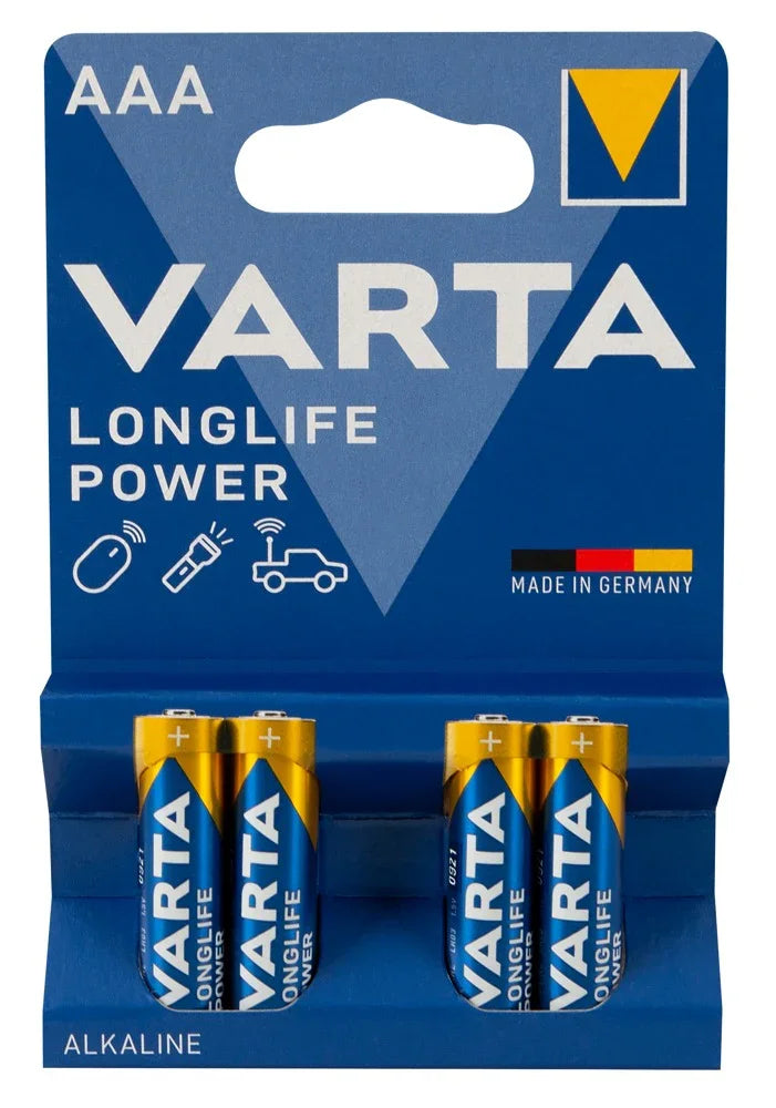 4 Varta AAA Batteries - Happytoys Sexshop: online sex shop for Feeling Happy & Easy 😊 - Discreet geleverd