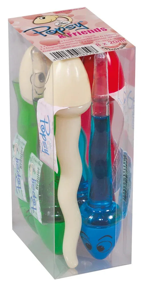 Liqueur Popsy & Friends 8 pcs - Happytoys Sexshop: Toys for Feeling Happy & Easy 😊 - Discreet geleverd