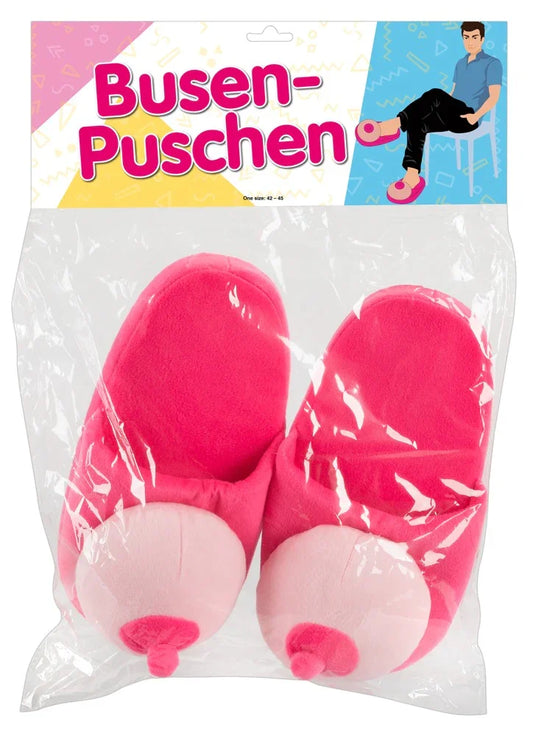 Plush Slippers Boobs - Happytoys Sexshop: Toys for Feeling Happy & Easy 😊 - Discreet geleverd
