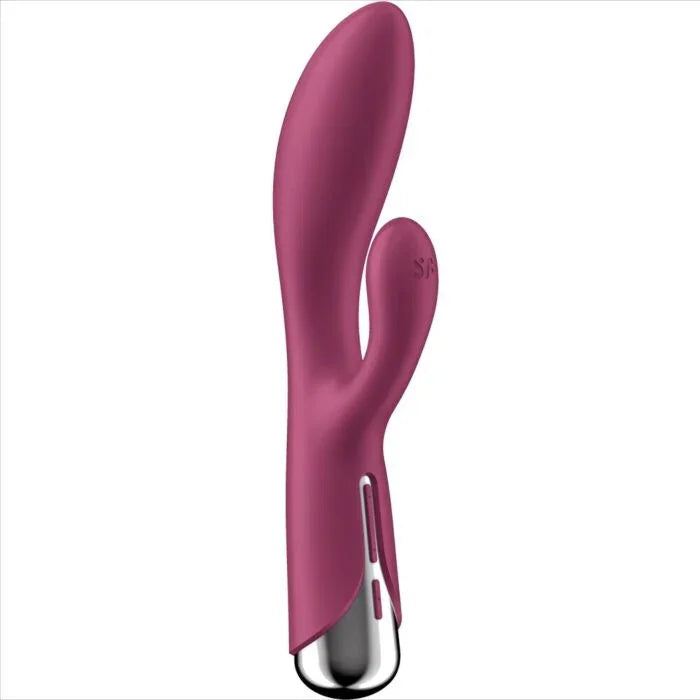 Spinning Rabbit 1 - Rabbit Vibrator - Rood by Satisfyer - Happytoys Sexshop: Toys for Feeling Happy & Easy 😊 - Discreet geleverd