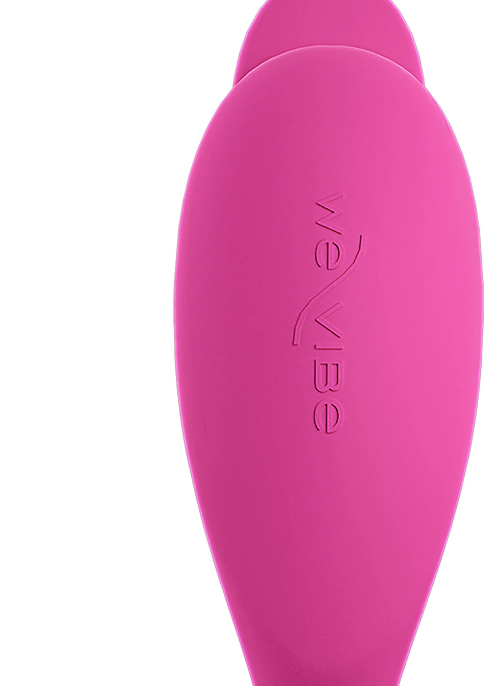 We-Vibe Jive 2 duo-vibrator in felroze met gegraveerde merknaam op de behuizing