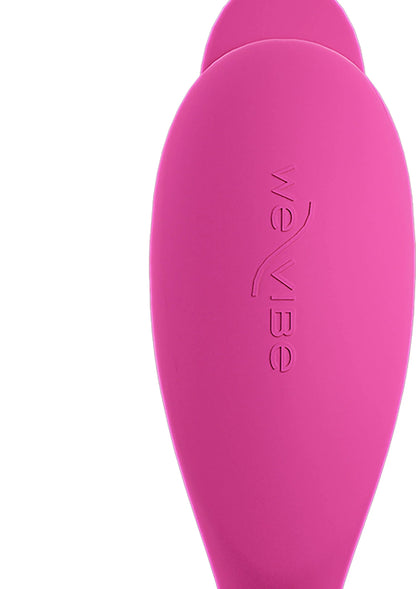 We-Vibe Jive 2 duo-vibrator in felroze met gegraveerde merknaam op de behuizing
